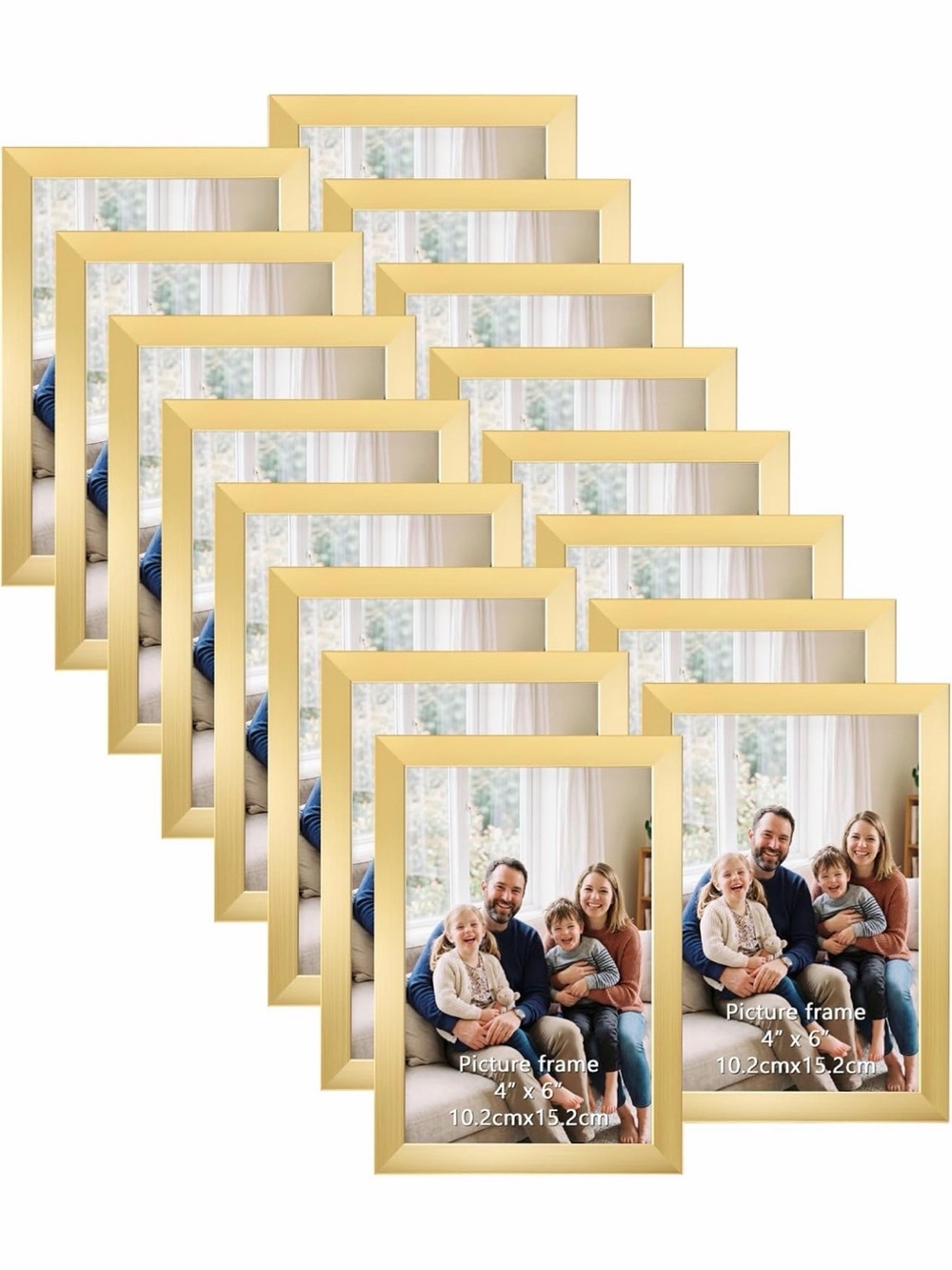 Gold Picture Frames - Set of 12